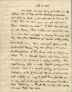 John Adams letter
